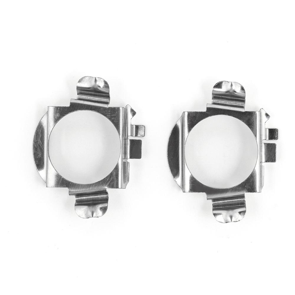 Kit Di 2 Adattatori Per Lampadine LED H7 – Supporti In Alluminio Per Fari Auto, Compatibili Con Mercedes E Altri Modelli