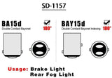 Bayonet - Reverse Light / Stop Light - Superdiode