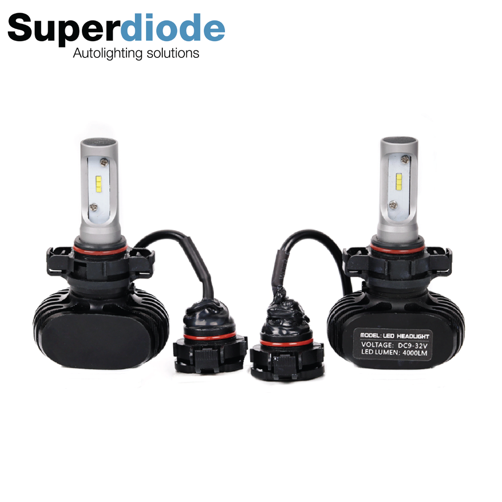 Led Diode Headlight LED Headlight Conversion Kit - H16 Euro - Superdiode