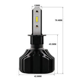 H3 LED Headlight Conversion Kit - Vision S - Superdiode